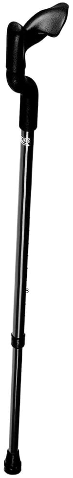 Wandelstok anatomisch in hoogte verstelbaar
