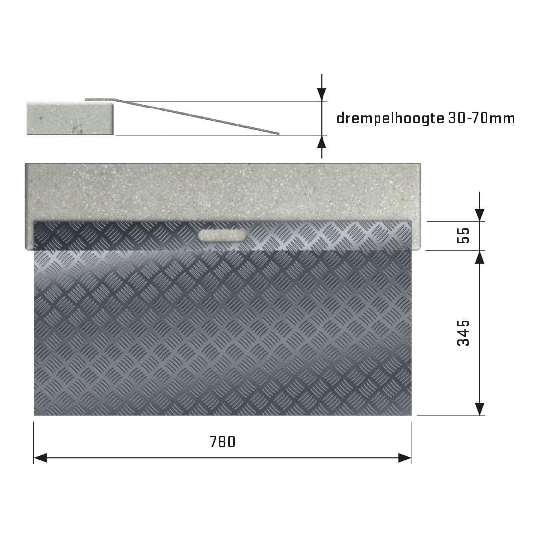 SecuCare drempelhulp aluminium