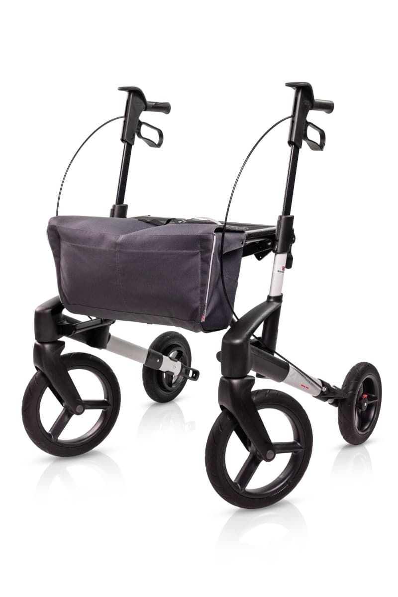 Topro Olympos ATR Slim rollator zilver met zwarte accenten
