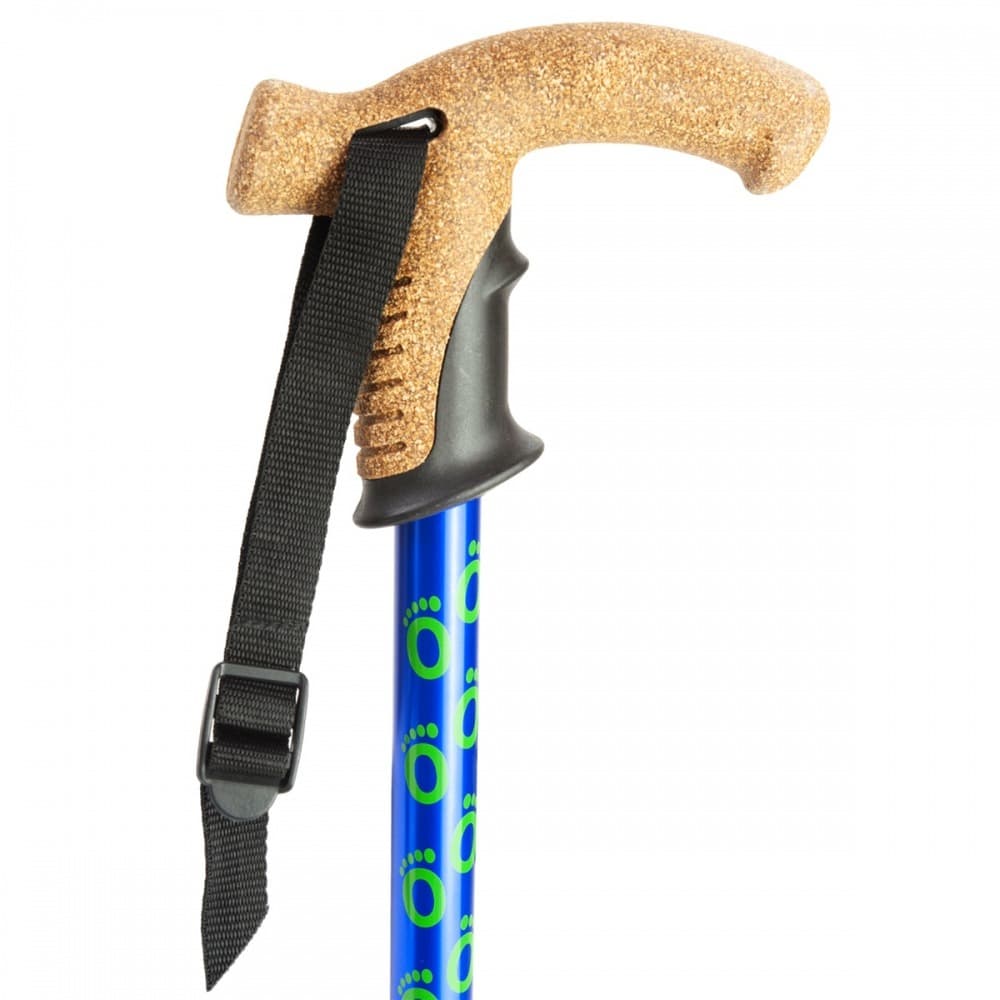 Flexyfoot wandelstok blauw - handvat
