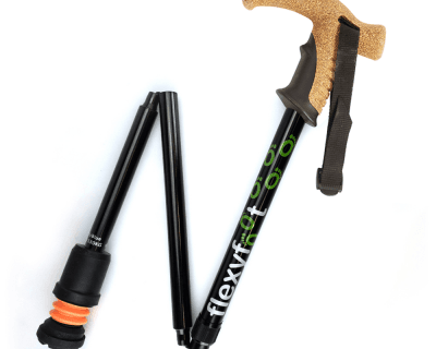 Flexyfoot wandelstok opvouwbaar zwart
