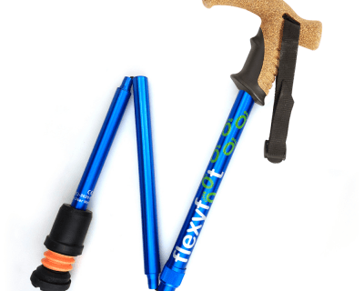 Flexyfoot wandelstok opvouwbaar blauw