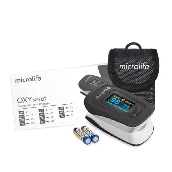 Microlife Saturatie met Bluetooth verpakkingsinhoud