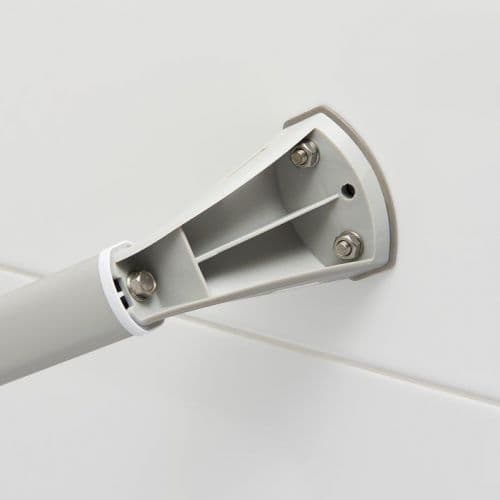 RVS Lijmbevestiging plaatjes tbv wandbeugel 400