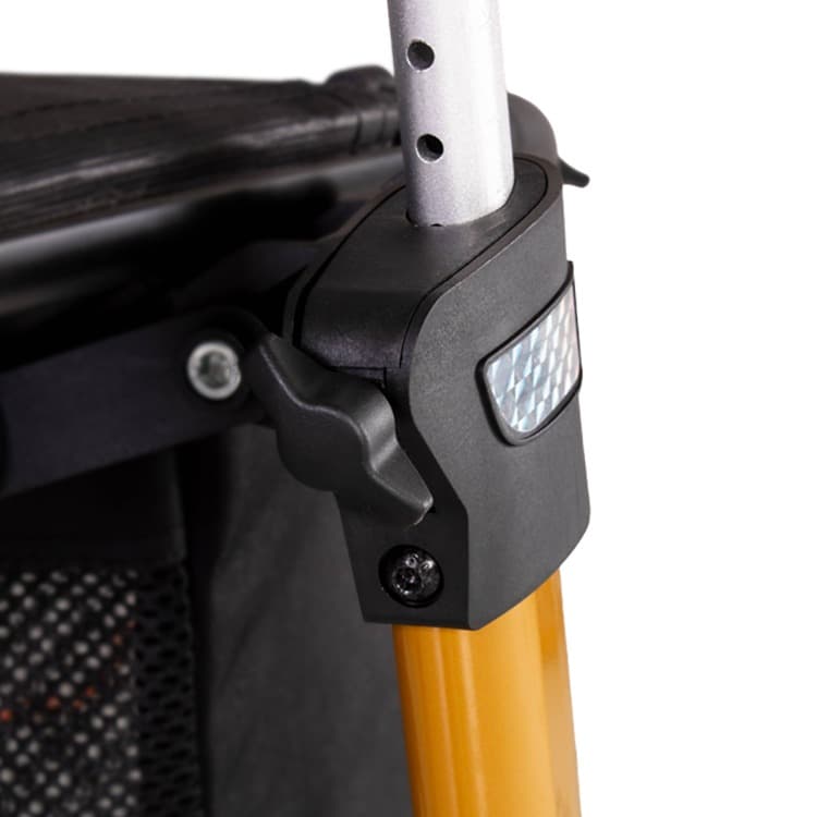 Excel Esprit rollator opvouwbaar met stokhouder geel exclusief bij Medipoint verstelbare handvatten door middel van een draaiknop