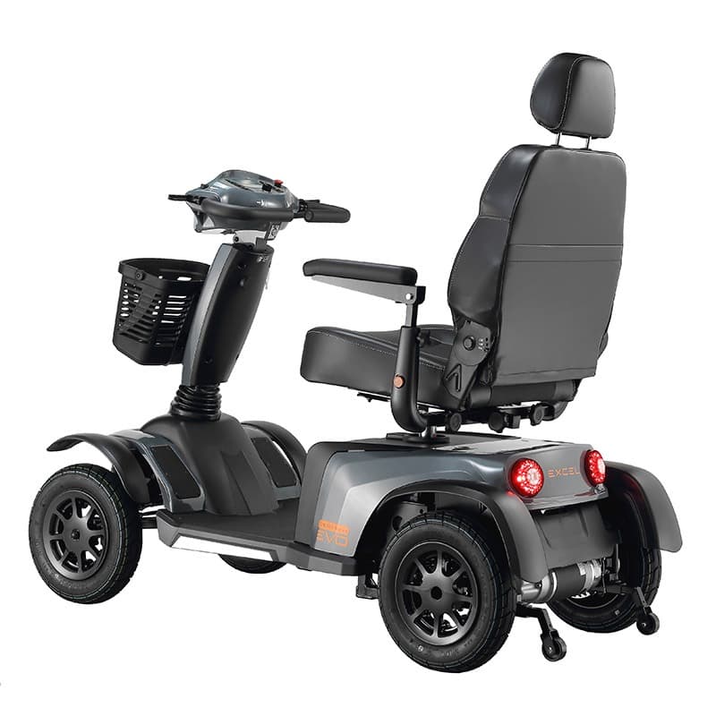Scootmobiel Galaxy Deluxe II EVO grijs schuinachter