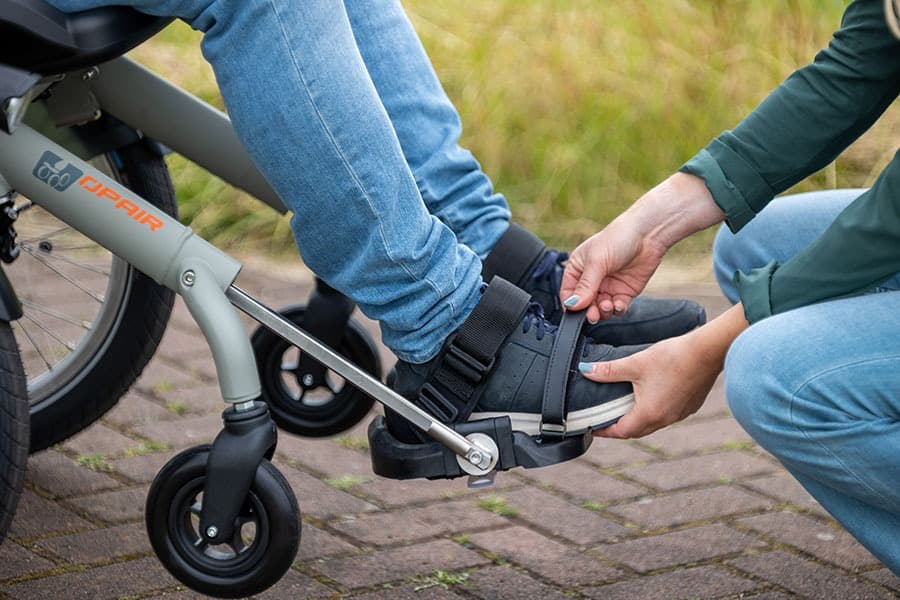 Van Raam OPair rolstoelfiets voetbeugel