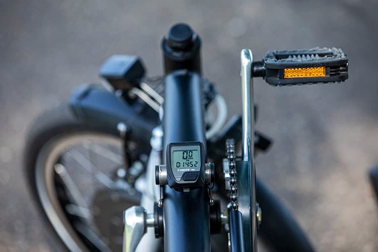 Van Raam elektrische driewiel ligfiets detail display