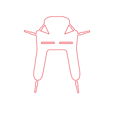 Toiletband passief maat XL