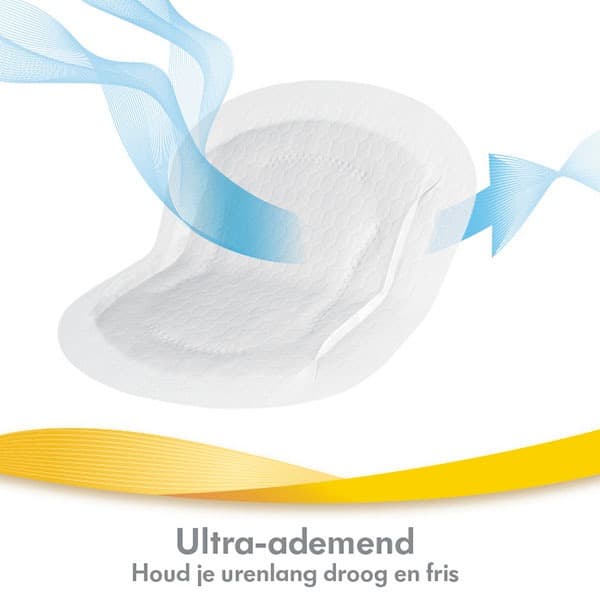 Medela ademende zoogcompressen wegwerp 30 stuks detail ademende structuur