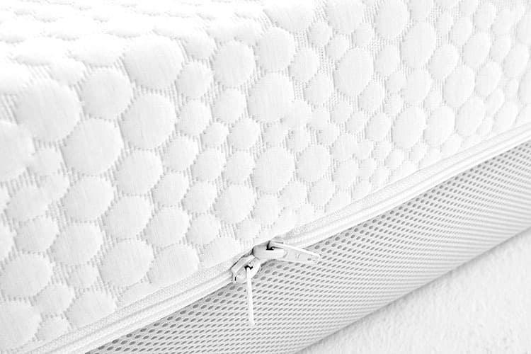 Deron FullCare Combi Special koudschuimmatras en traagschuimmatras details rits micro-tencelhoes