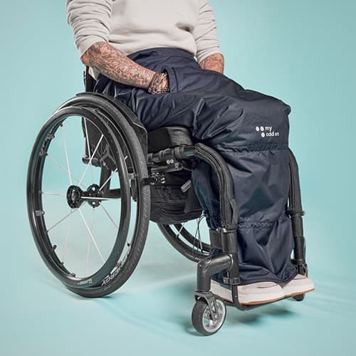 myBlanket rolstoeldeken met fleecevoering detail zak