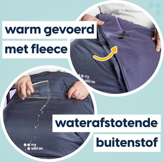 myBlanket rolstoeldeken met fleecevoering detail bekleding buitenkant waterafstotend en fleecevoering