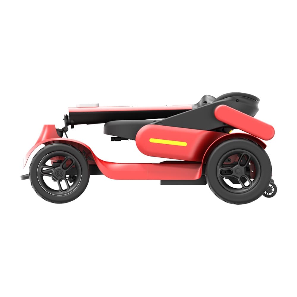 TTZ Electric scootmobiel rood opgevouwen