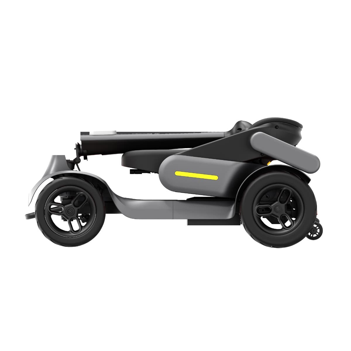 TTZ Electric scootmobiel grijs opgevouwen