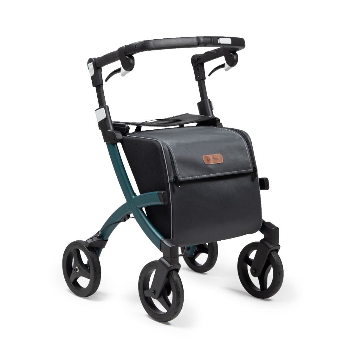 Rollz Flex 2 rollator boodschappenrollator schuinvooraanzicht groen