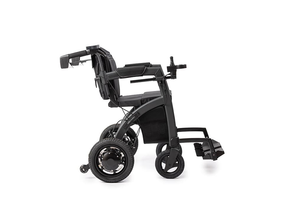 Rollz Motion Electric 2.0, omgebouwd als rolstoel, zijaanzicht