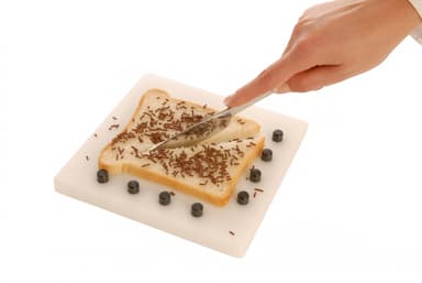 Snijplank noppenbord wit/zwarte noppen