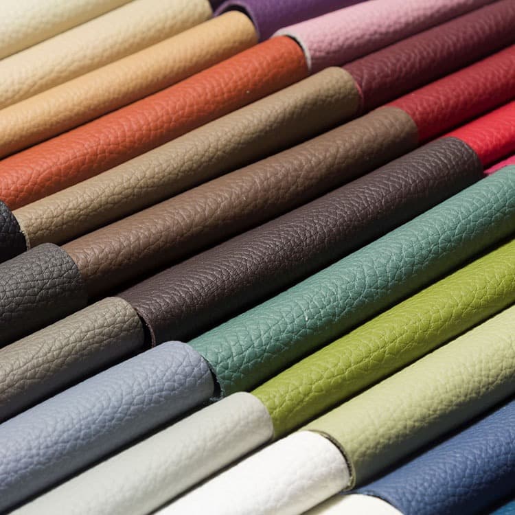 sta-opstoel stoffering leer van beige tot paars tot groen tot blauw tot bruin en zwart