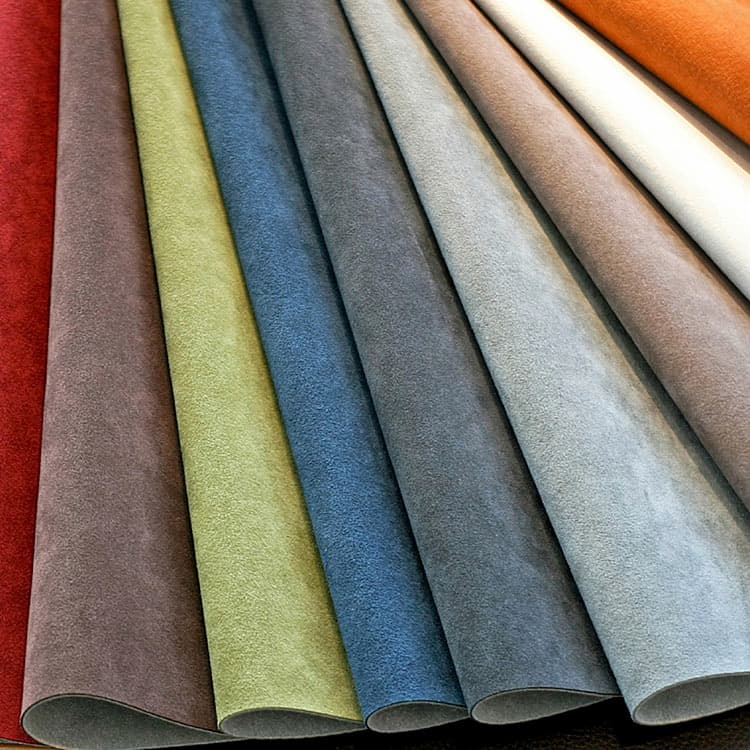 sta-opstoel stoffering voorbeelden suede oranje, wit, lichtbruin, grijs, donkergrijs, donkerblauw, lichtgroen, mauve en rood