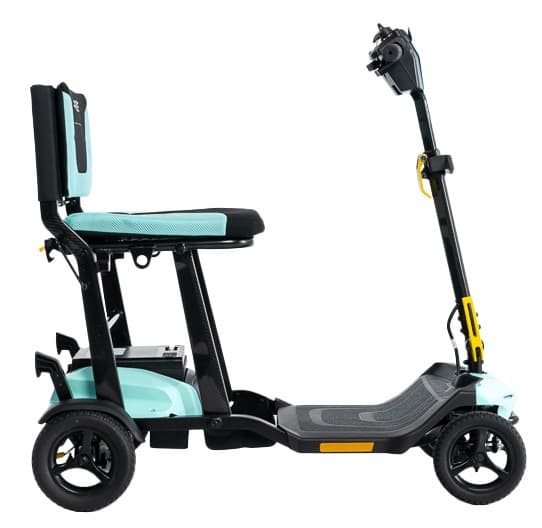 GoGo Super Portabel mini scootmobiel mint zijzicht