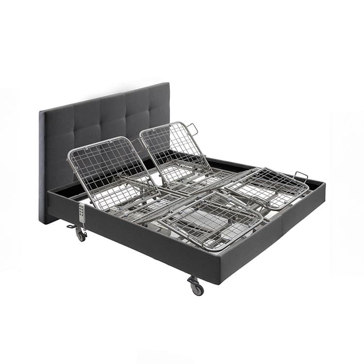 Deron Hoog-laagbed boxspring Timeless Deluxe antraciet