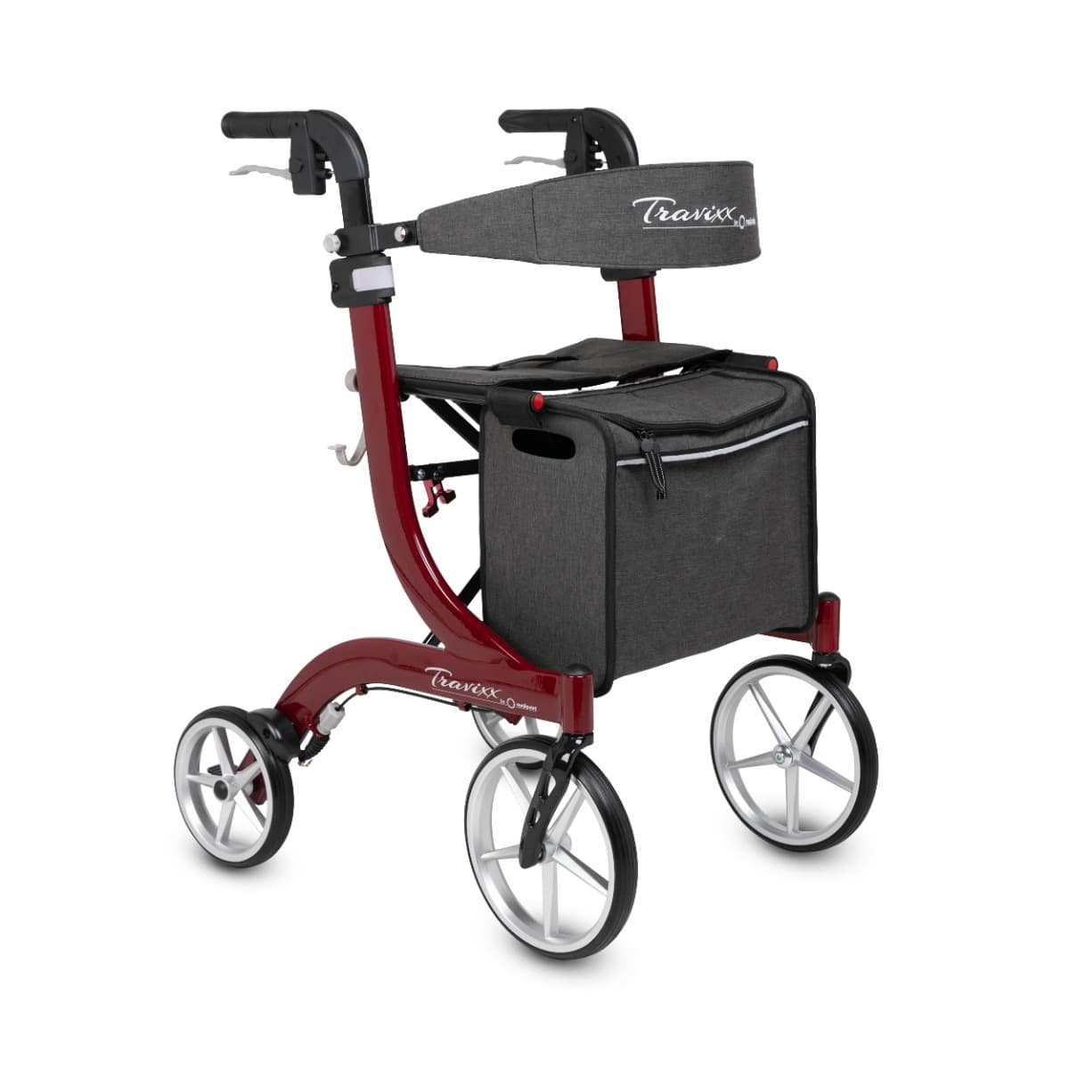 Travixx Deluxe Rollator rood