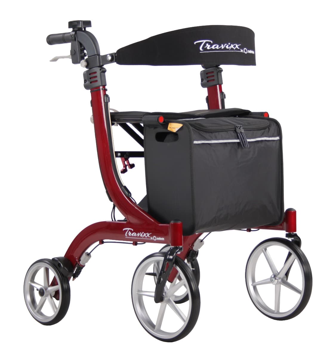 Travixx Lumière Rollator met verlichting - rood