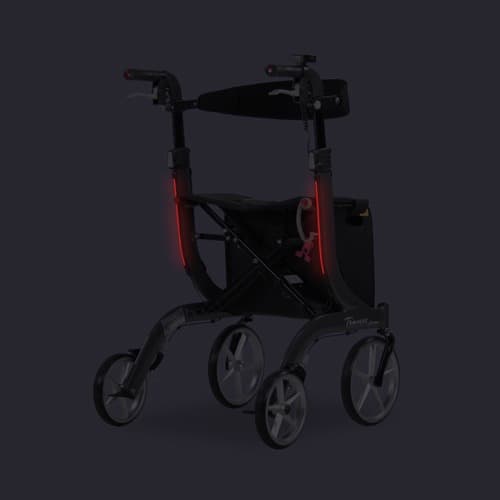 Travixx Lumière Rollator met verlichting - verlichting aan de achterkant