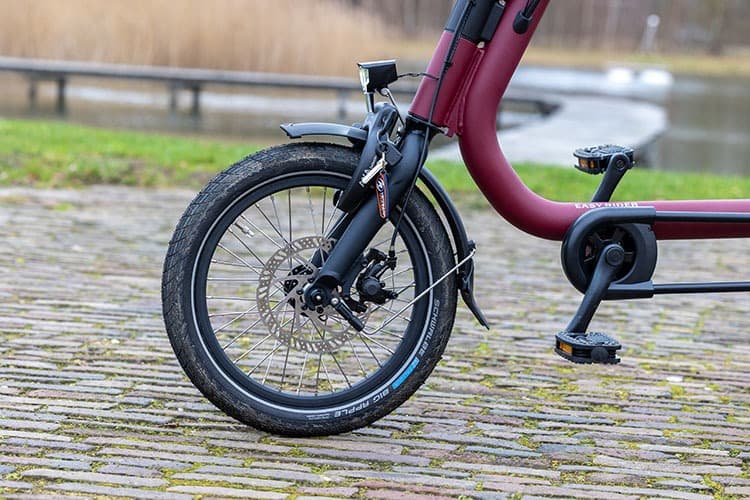 Van Raam Driewielfiets Easy Rider Compact detail wiel en trappers