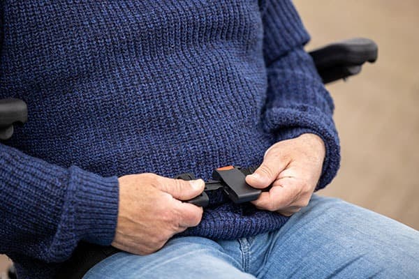 Van Raam OPair rolstoelfiets heupgordel