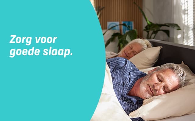 Banner zorg voor goede slaap